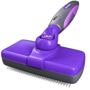 A purple cat brush